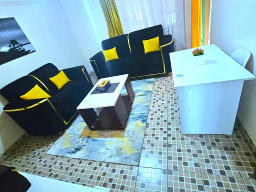 [Airbnb in TRM!!  Welcome to our fully furnished apartments. Ready for immediate check in        > Studio       @ 2000        >1bedroom @ 2500        >2 bedroom @ 3500  Located alongside TRM Drive, Thika Road, Roysambu.  AMENITIES. √ Smart TV available √ High speed wifi internet √ Free secure parking √ CCTV Surveillance 24/7 √ Hot shower √ Equipped kitchenette  √ Near shopping malls √ Balcony with great views  √ Calm and private ideal for long and short term stays  For booking call or whatsapp 0700393693] Furnished 1 bedroom apartments in TRM roysambu 